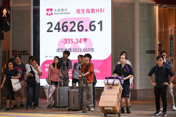 恒指七连跌 跌破24000点 专家：市场信心恶化