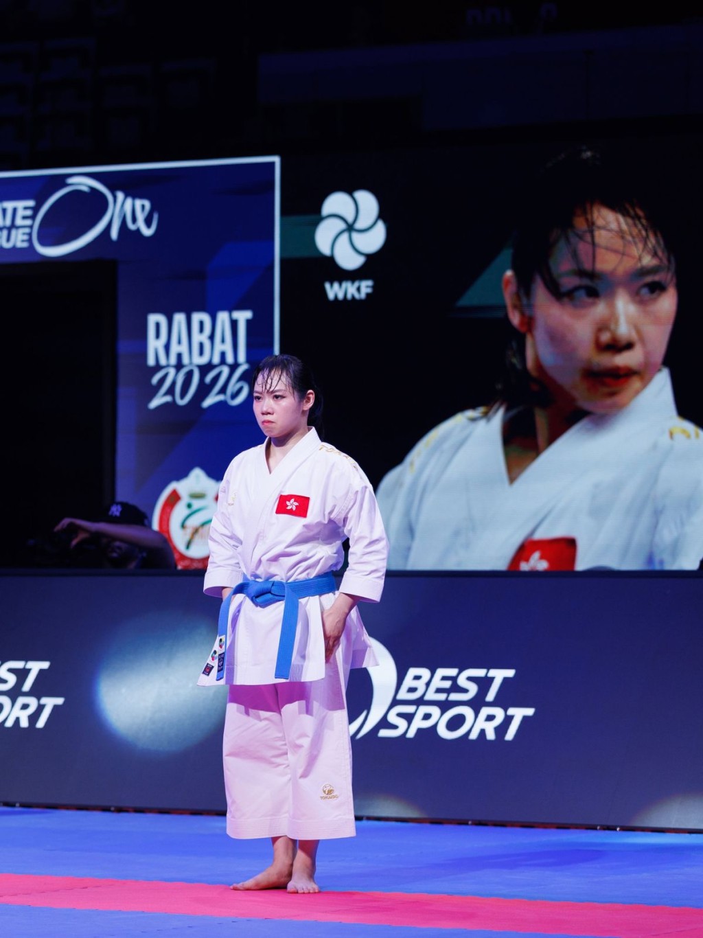 Grace周日在摩洛哥超联决赛亮相,并锁定今届超联连胜纪录。WKF图 Grace周日在摩洛哥超联决赛亮相,并锁定今届超联连胜纪录。WKF图