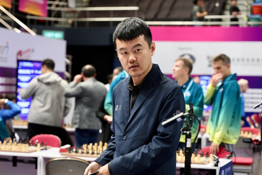 2023年世界冠军丁立人成赛事焦点人物之一。徐嘉华摄 2023年世界冠军丁立人成赛事焦点人物之一。徐嘉华摄
