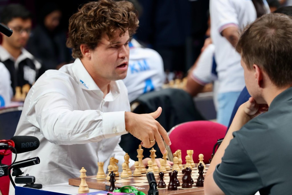 卡尔森的WR Chess队最终得第5名。徐嘉华摄 卡尔森的WR Chess队最终得第5名。徐嘉华摄