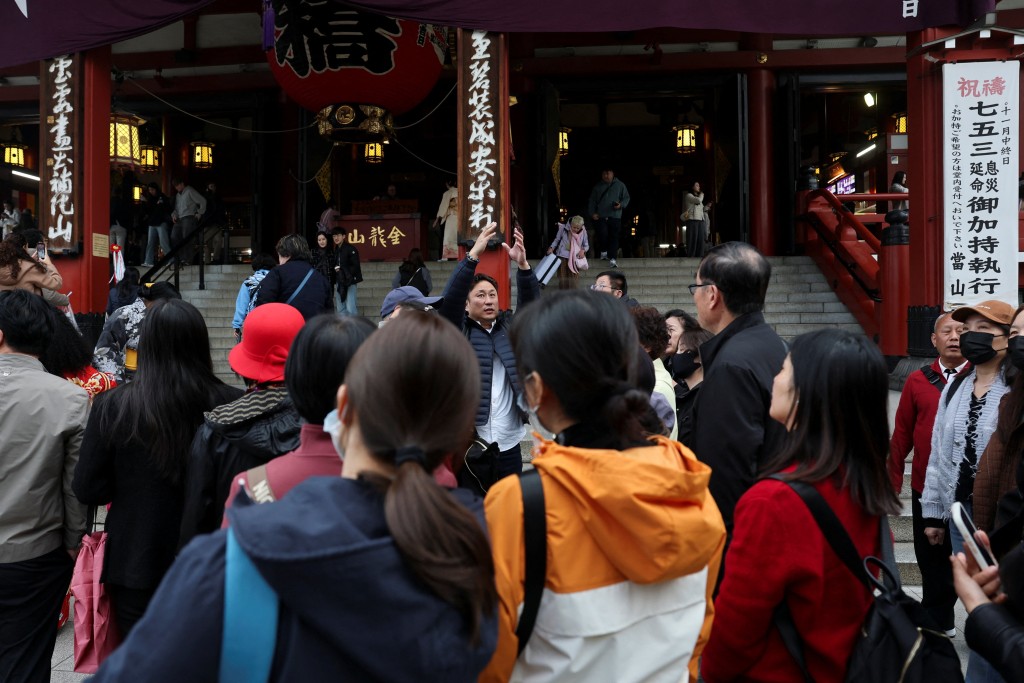 中日关系持续紧张，影响中国旅客赴日意愿。路透社