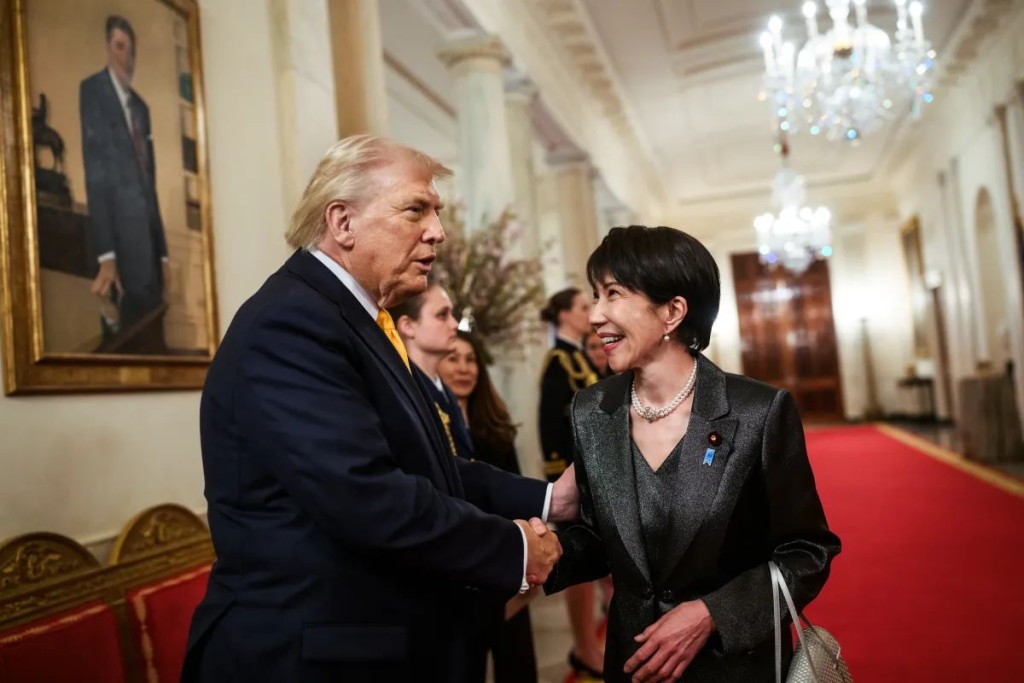 今年3月，白宫发放多张高市早苗访美期间与特朗普见面的照片。www.whitehouse.gov