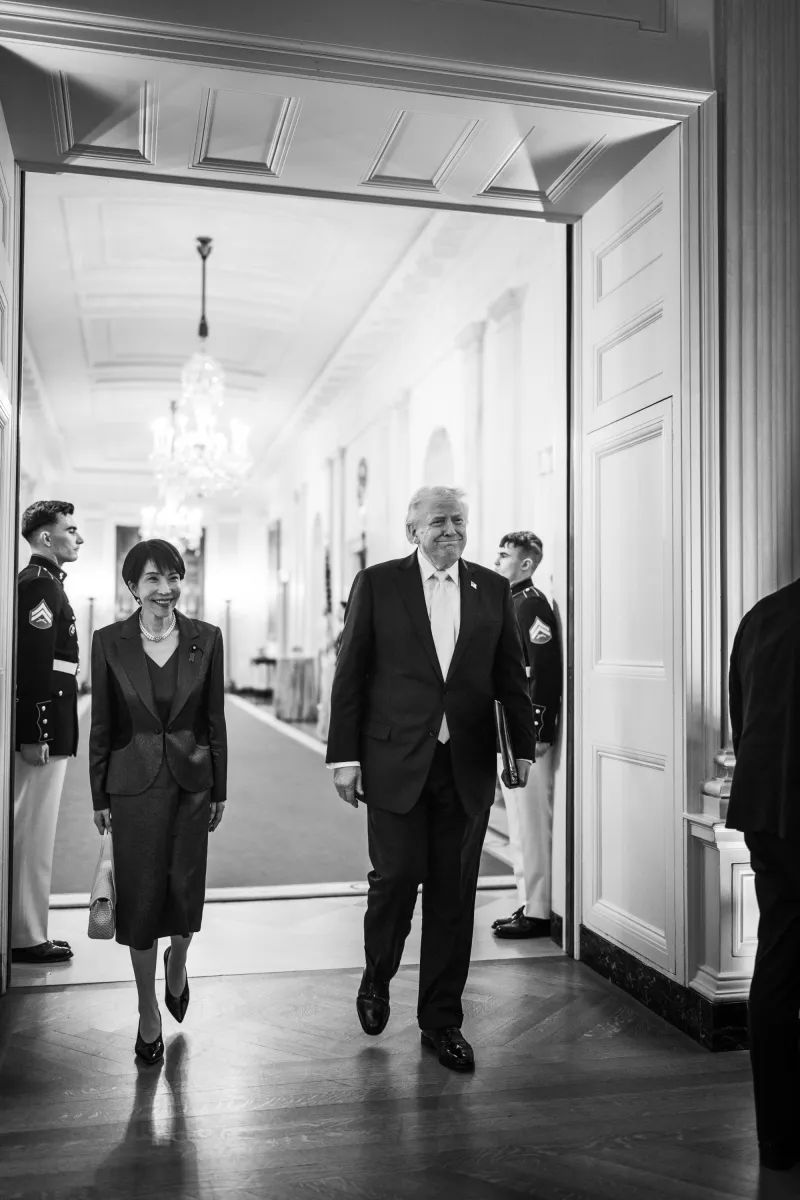 今年3月，白宫发放多张高市早苗访美期间与特朗普见面的照片。www.whitehouse.gov