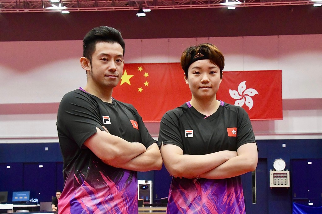 “黄杜配”晋级混双八强。杨骏尧摄 “黄杜配”晋级混双八强。杨骏尧摄