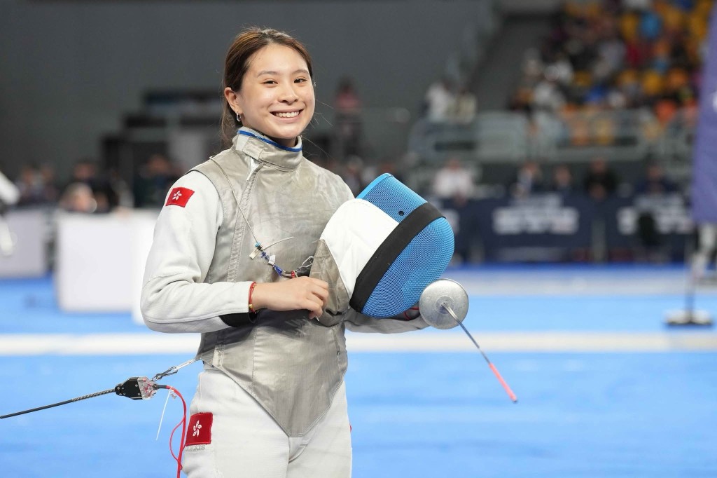 梁雅蕾首战亚锦赛的表现不错。香港剑总图 梁雅蕾首战亚锦赛的表现不错。香港剑总图