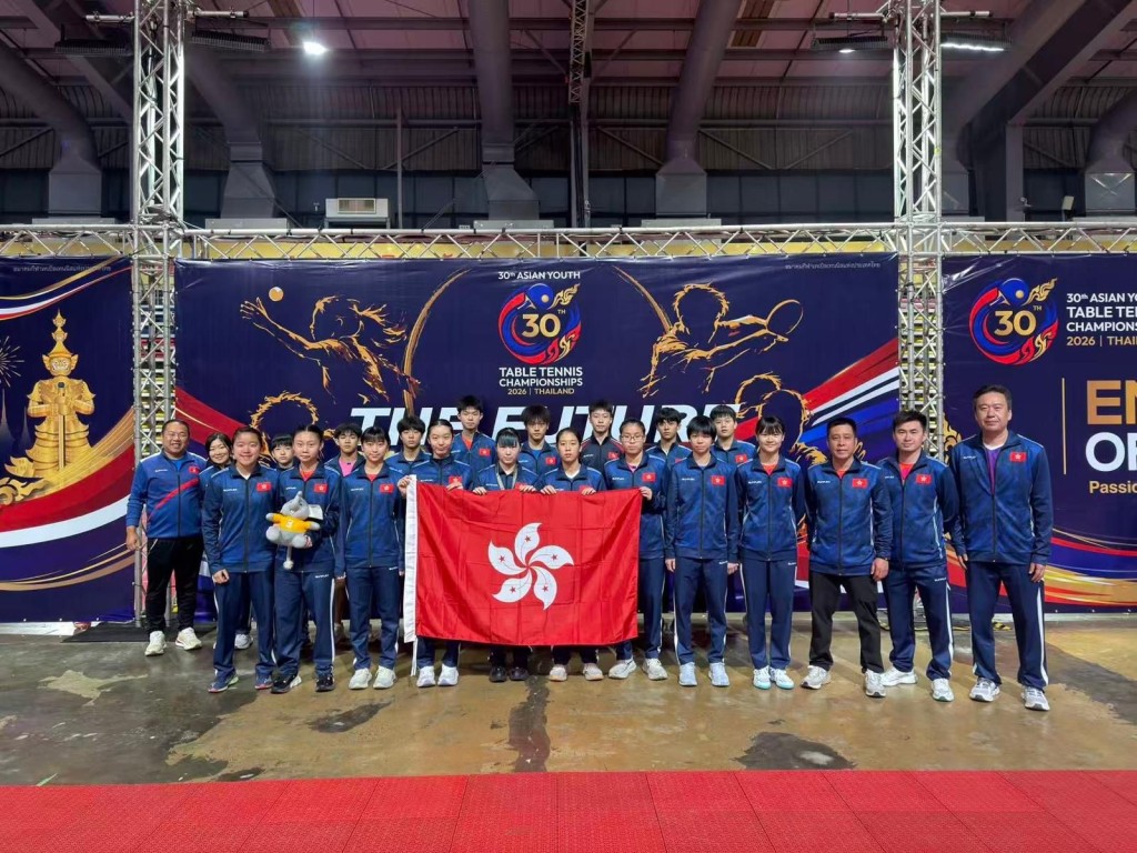 香港青年乒球队在今届亚青赛共夺一银一铜。香港乒总图 香港青年乒球队在今届亚青赛共夺一银一铜。香港乒总图
