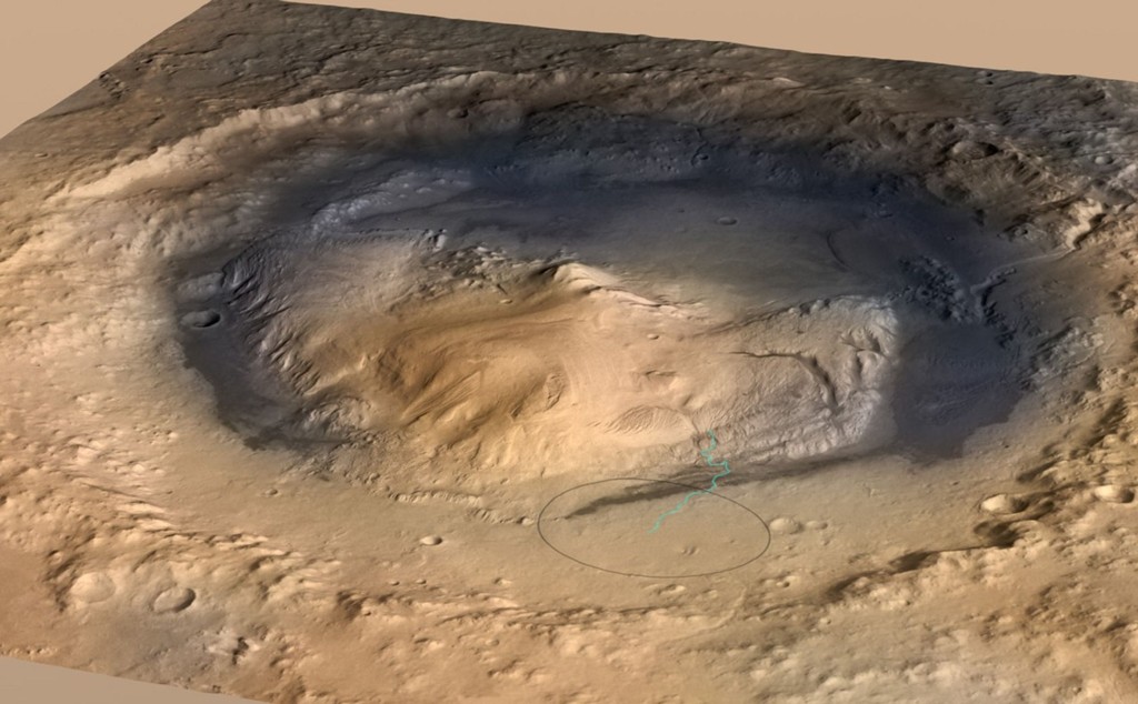 火星夏普山。NASA 火星夏普山。NASA