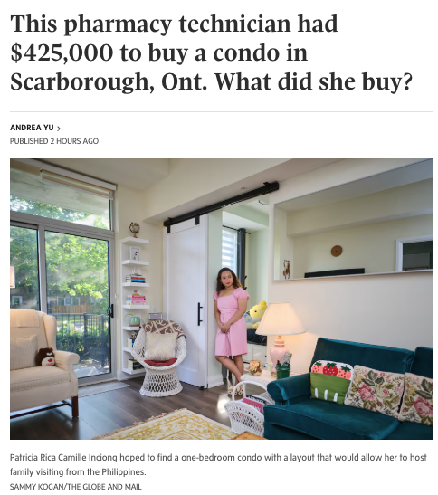 来加拿大才2年，她就一个人买下多伦多Condo！首付近$8万，$38.9万拿下1房+Den