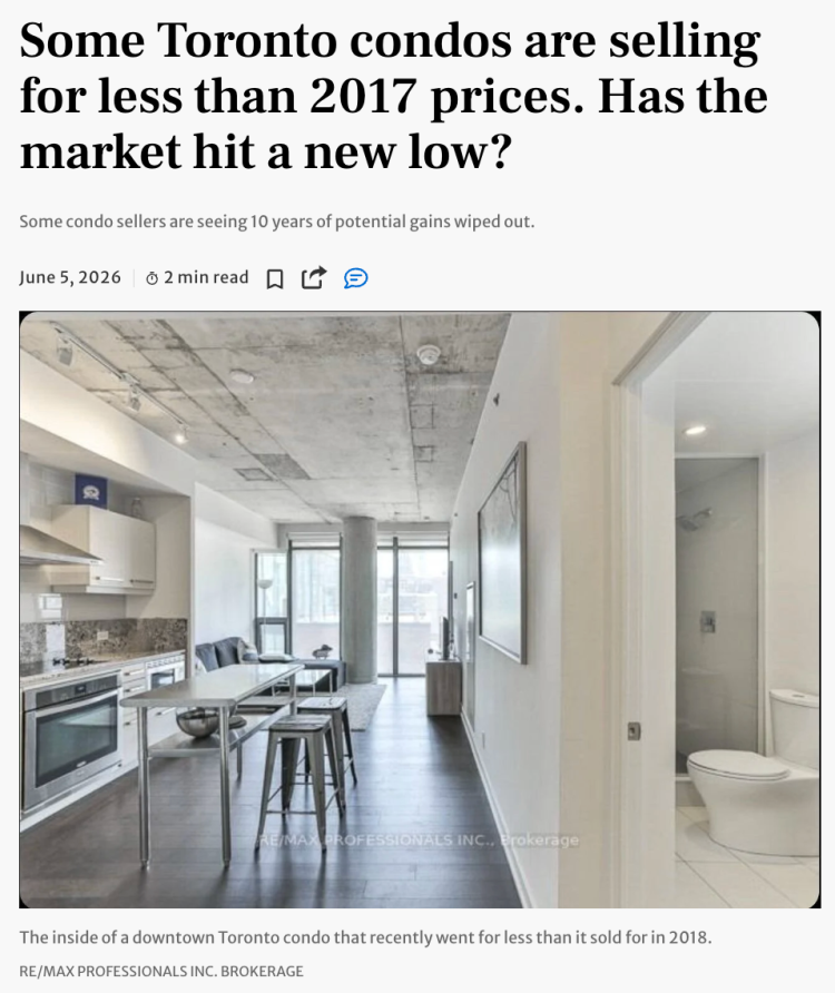 大跌！多伦多大量迷你公寓售价低于 2017 年成交价，资本 5 亿抄底囤房备战后市