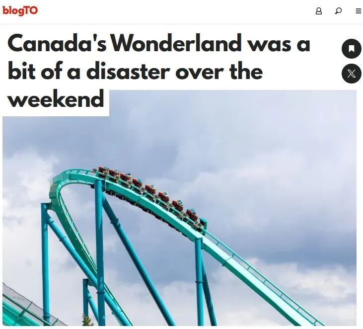 Wonderland又出事！两大招牌过山车纷纷“卡壳”！狂风暴雨中游客被困