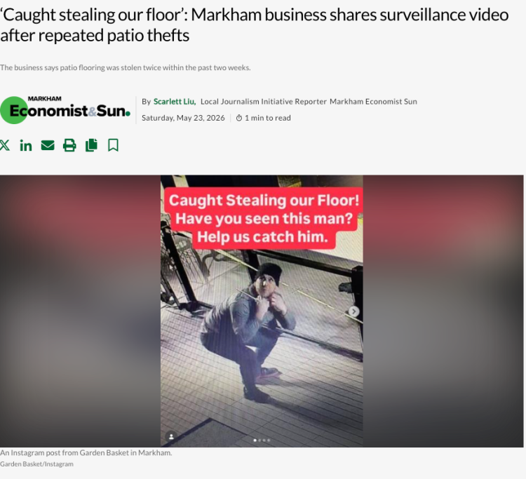 万锦16街超市屡次被偷，老板公布视频抓贼！网友懵了：地板都偷？Home Depot就在附近
