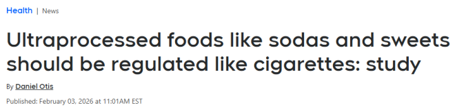 北美专家警告: 这类"精心设计"的食品, 应该像香烟一样被监管!