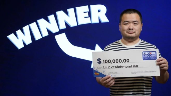 列治文山华裔园艺工中彩票大奖：打算用奖金先还一些账单