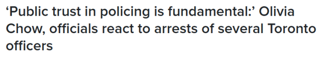 多伦多警队丑闻震动全城！邹至蕙要求彻查：必须给市民一个交代