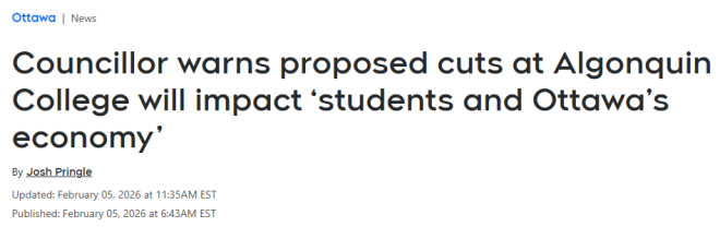 哀嚎! 安省知名学院"扛不住": 再砍30个课程! 去年刚关一个校区!
