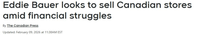 106年老牌撑不住！Eddie Bauer加拿大门店或全关，开始6折清仓