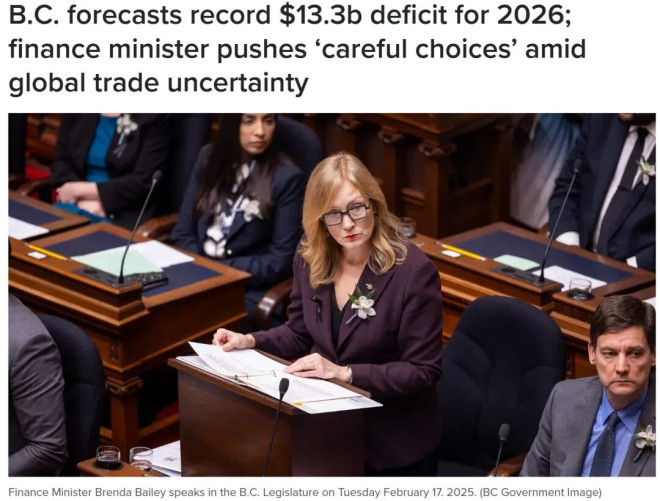马年天崩开局！BC赤字$133亿：全民加税！1.5万人被裁、基建喊停!