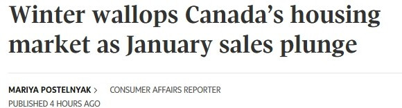 房子不好卖！加拿大1月销量大降，多伦多房价跌破100万