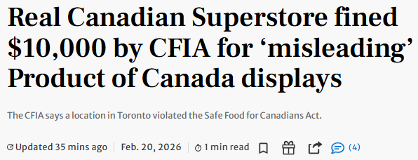 翻车! 多伦多知名连锁超市因"误导消费者", 被食检局罚款$1万