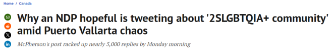 大批同性恋被困墨西哥? NDP一条推文惹怒加拿大人!