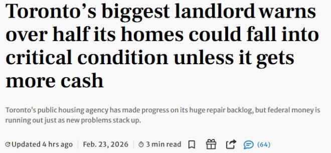 多伦多出租屋濒临报废：近3万套住房恐在10年内严重损坏
