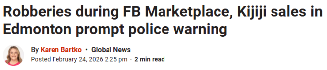 一个月连爆15起! Facebook、Kijiji出闲置小心, 警方紧急警告