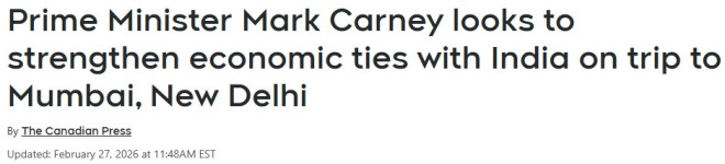 加拿大总理卡尼访印！印度强烈示好：我们愿意买任何能源产品