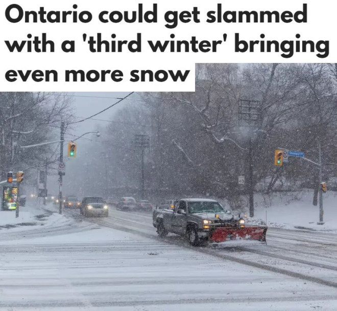 -25℃! 第三个冬天来袭: 大多伦多马上降温, 入春失败!