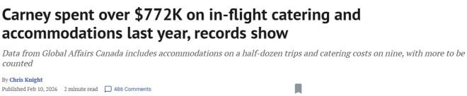 卡尼出访账单曝光，加拿大人震惊：飞机餐竟花$300,000
