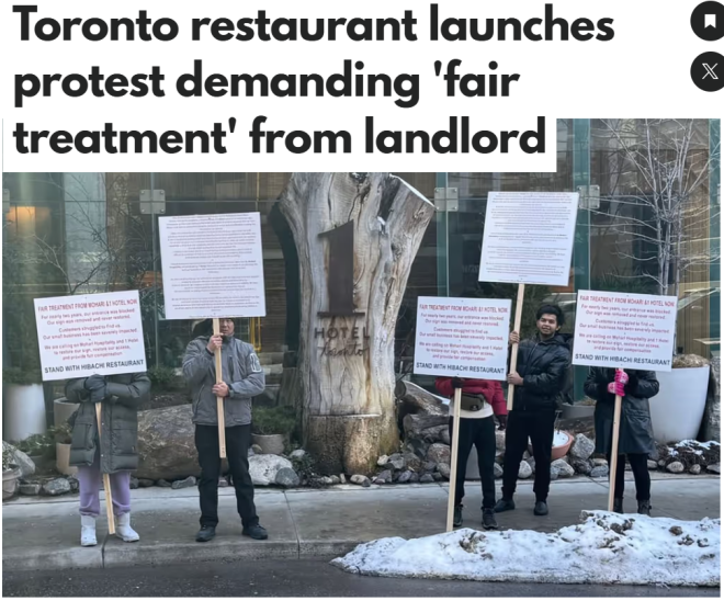 "加拿大梦"变噩梦! 多伦多知名华人餐厅遭封门拆牌! 全员上街抗议
