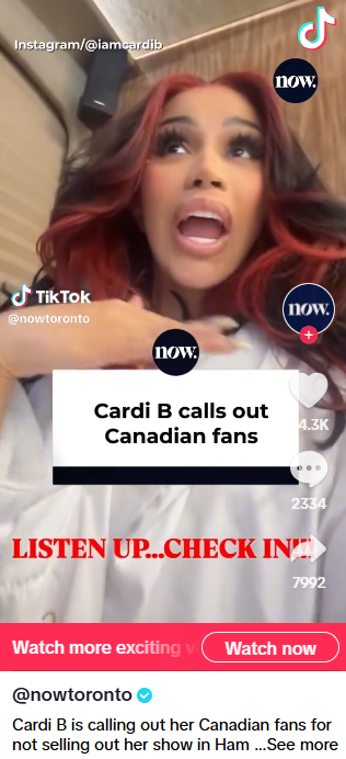 顶级说唱女星在加拿大"栽跟头": 演唱会"连胜"纪录恐被打破!