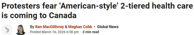 加拿大医疗或变"分级制度"：有钱人插队看病？全国爆发抗议