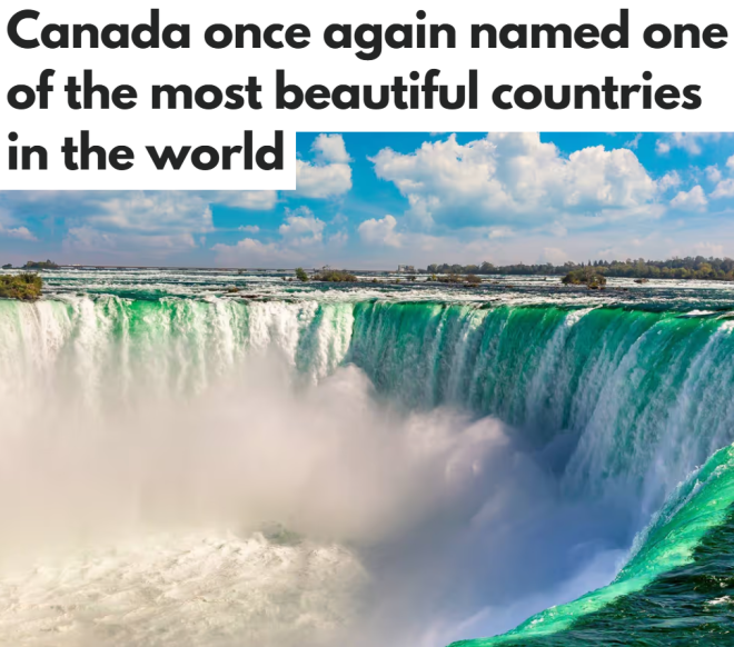 加拿大被评为世界上最美的国家之一: 仅29国上榜!