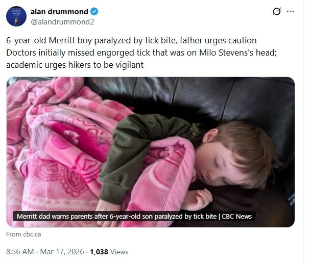 刚散步回来…加拿大6岁男孩突然瘫痪！医生都没发现原因