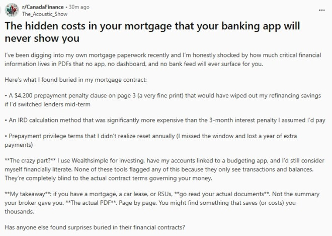 炸了！房贷合同一行小字罚$4200，网友惊呼：银行从来不会告诉你