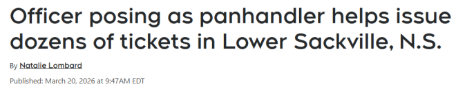 加拿大警察"扮乞丐"当街抓人+狂开罚单! 大批司机栽了