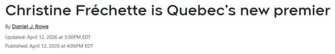 魁北克换了一位女省长，史上第二位！聚焦经济新政