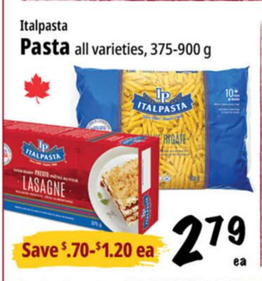 Italpasta 意大利面 375–900g
