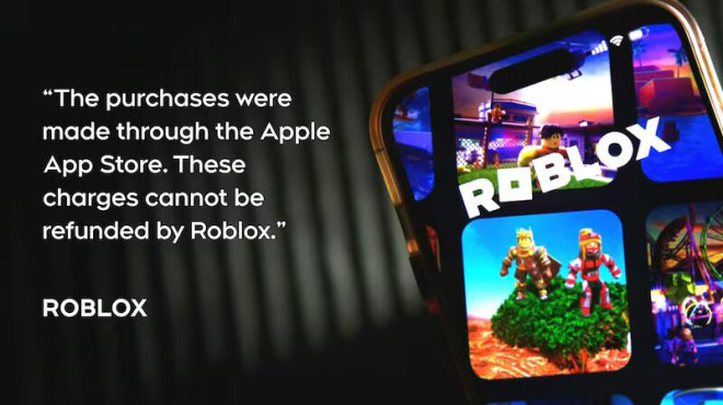 Roblox 表示，所有退款申请需通过 Apple App/iTunes 商店办理。