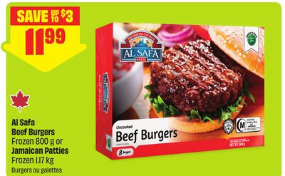 Al Safa 牛肉汉堡饼(冷冻)800g 或牙买加咖喱馅饼 1.17kg