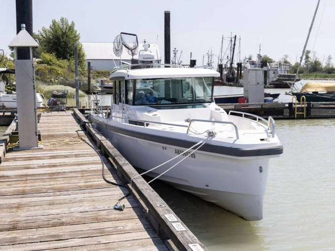Steveston 港口的 Axopar 船只