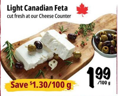 Light Canadian Feta