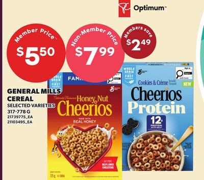 GENERAL MILLS 麦片, 317-778 G