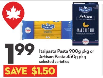 Italpasta 意面 900g pkg / Artisan 意面 450g pkg