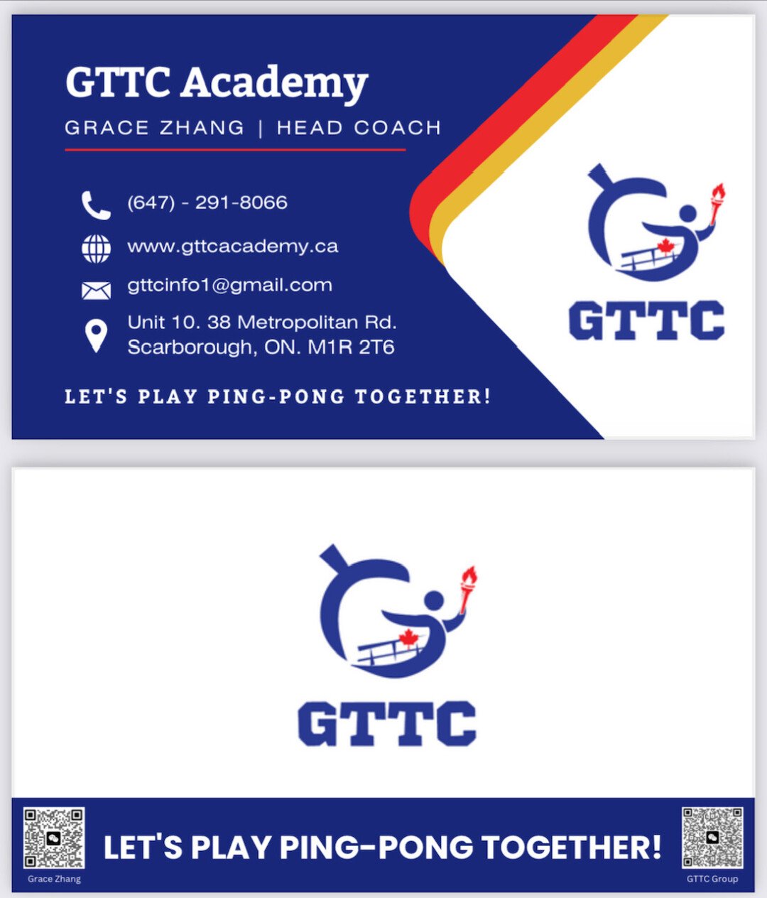 GTTC ACADEMY 乒乓球兴趣班随时招生